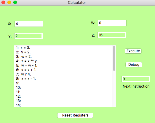 Program Calculator